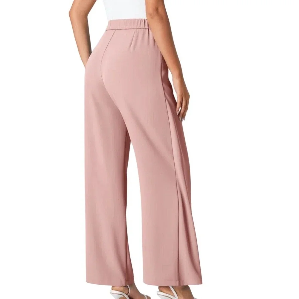 Halara Flex™ High Waisted Tie‎ Side Wide Leg Work Pants Sz Large Regular NWT NEW